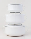 White Enamel Pots/Casserole