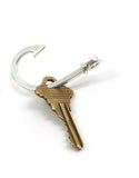 STERLING SILVER FISH HOOK KEY CHAIN