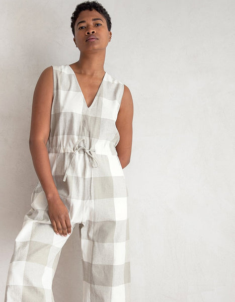 Wolves Within - RAW SILK GINGHAM JUMPSUIT WOLVES WITHIN ALI GOLDEN Wolves Within - RAW SILK GINGHAM JUMPSUIT WOLVES WITHIN ALI GOLDEN